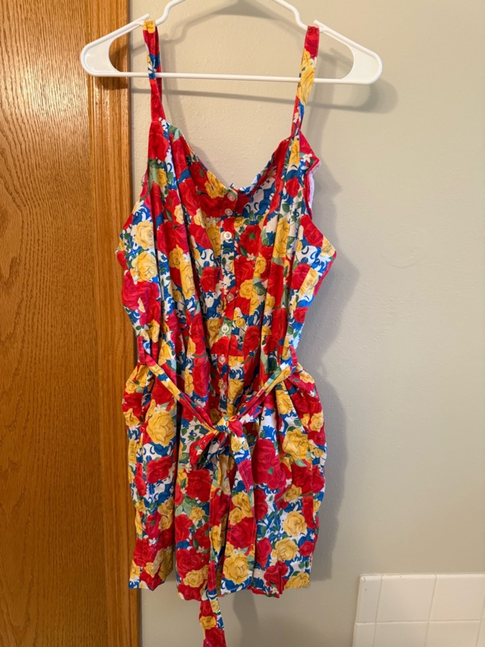 Posh peanut floral romper (size 2x)